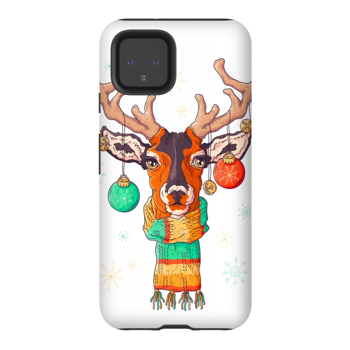 Pixel 4 StrongFit christmas reindeer by haroulita