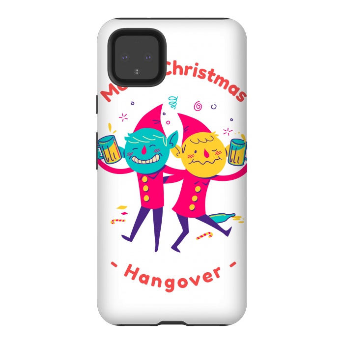Pixel 4XL StrongFit christmas hangover by haroulita