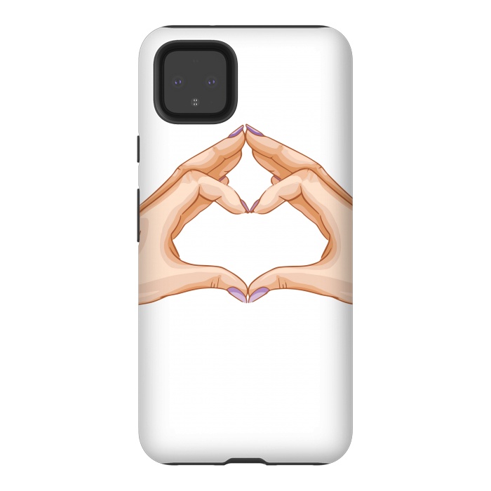 Pixel 4XL StrongFit heart hand  by haroulita