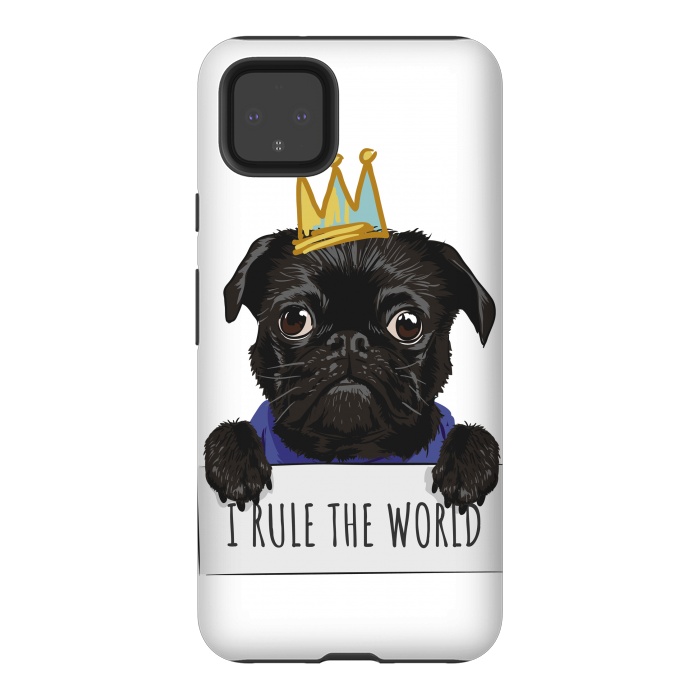 Pixel 4XL StrongFit pug by haroulita