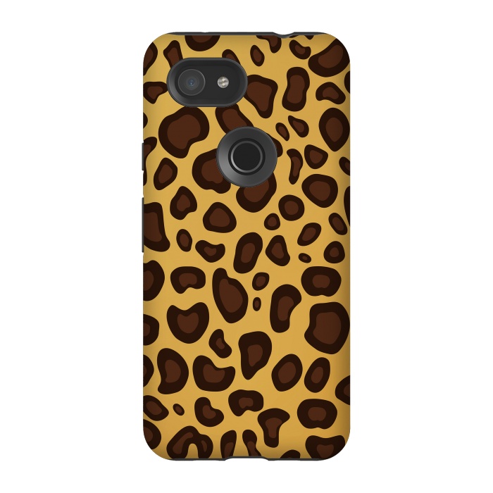 Pixel 3A StrongFit animal print leopard by haroulita