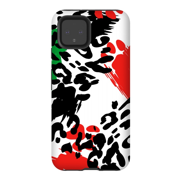 Pixel 4 StrongFit colorful anima print by haroulita