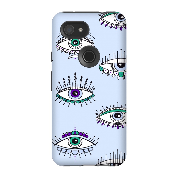Pixel 3A StrongFit evil eyes by haroulita