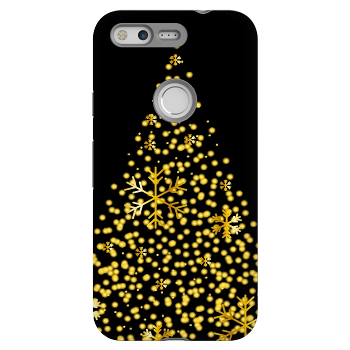 Pixel StrongFit golden christmas tree by haroulita