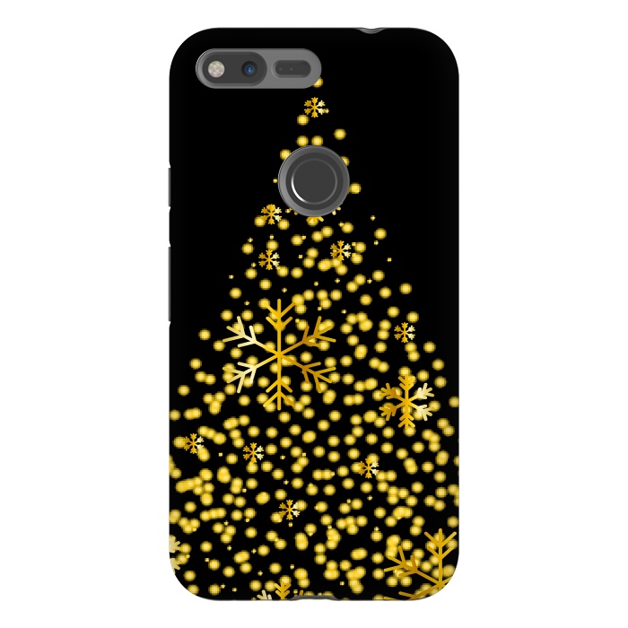 Pixel XL StrongFit golden christmas tree by haroulita