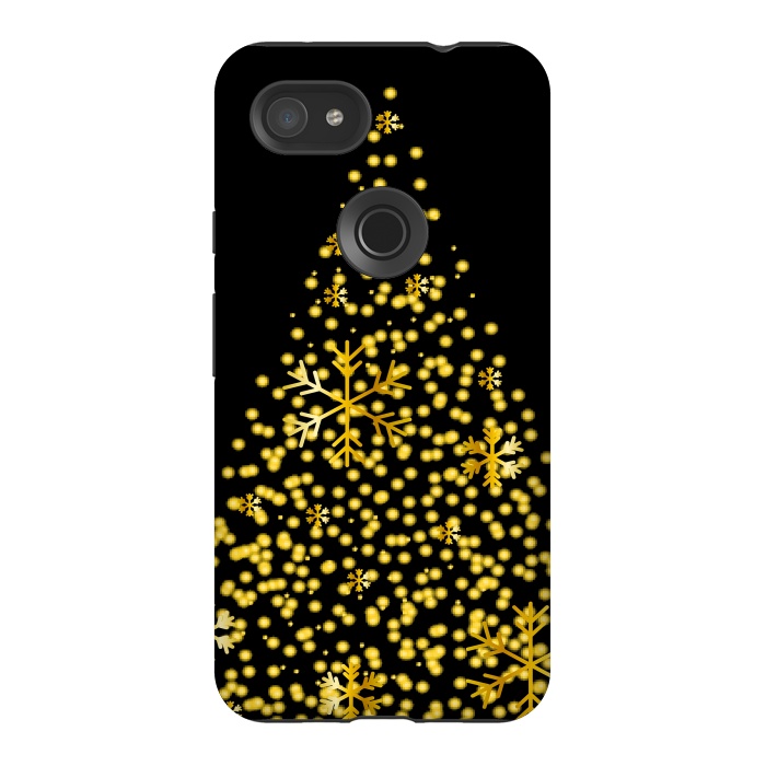 Pixel 3AXL StrongFit golden christmas tree by haroulita