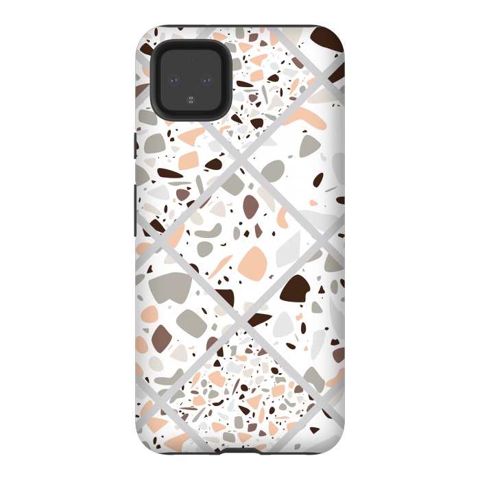 Pixel 4XL StrongFit Terrazzo 017 by Jelena Obradovic