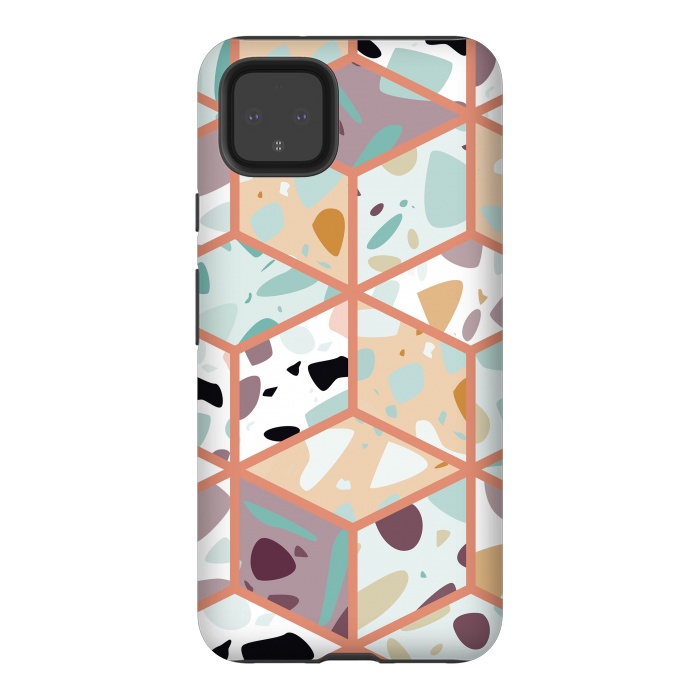 Pixel 4XL StrongFit Terrazzo 036 by Jelena Obradovic