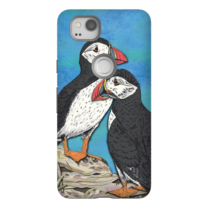 Pixel 2 StrongFit Puffin Perfection by Lotti Brown