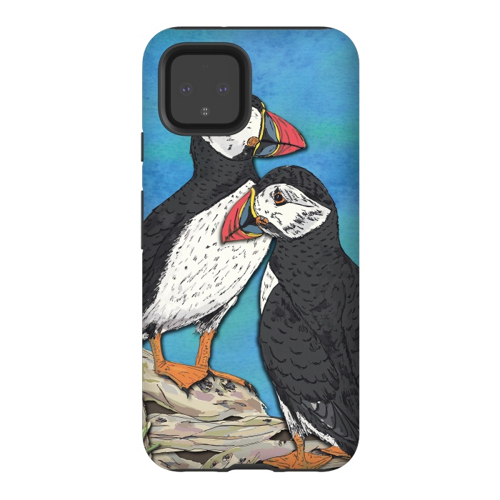 Pixel 4 StrongFit Puffin Perfection by Lotti Brown