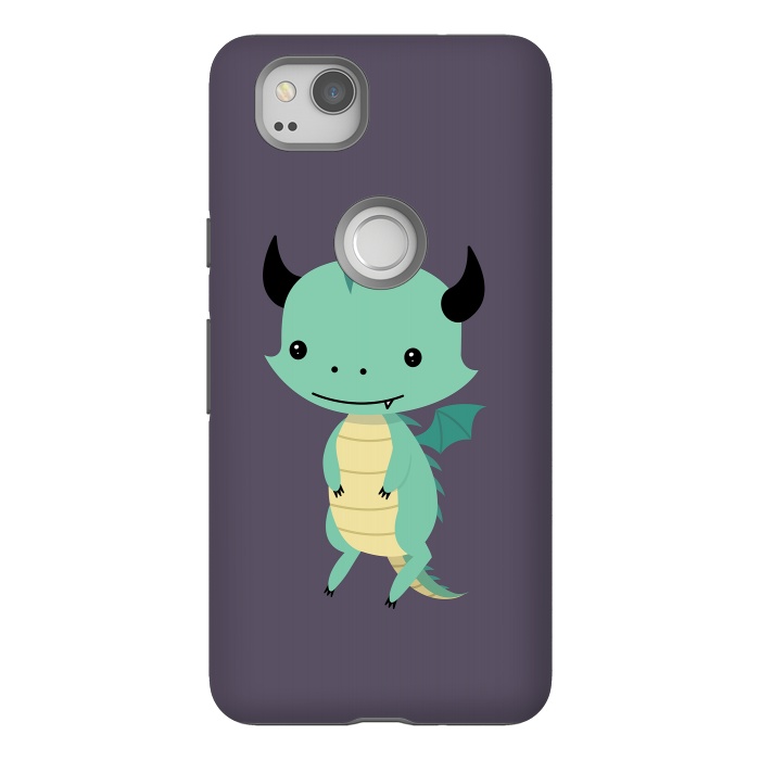 Pixel 2 StrongFit Cute dragon by Laura Nagel