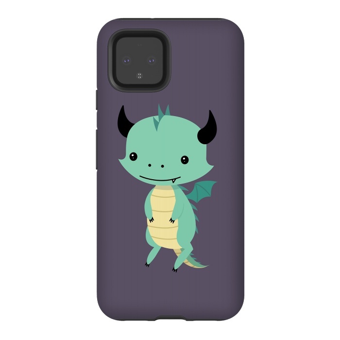 Pixel 4 StrongFit Cute dragon by Laura Nagel
