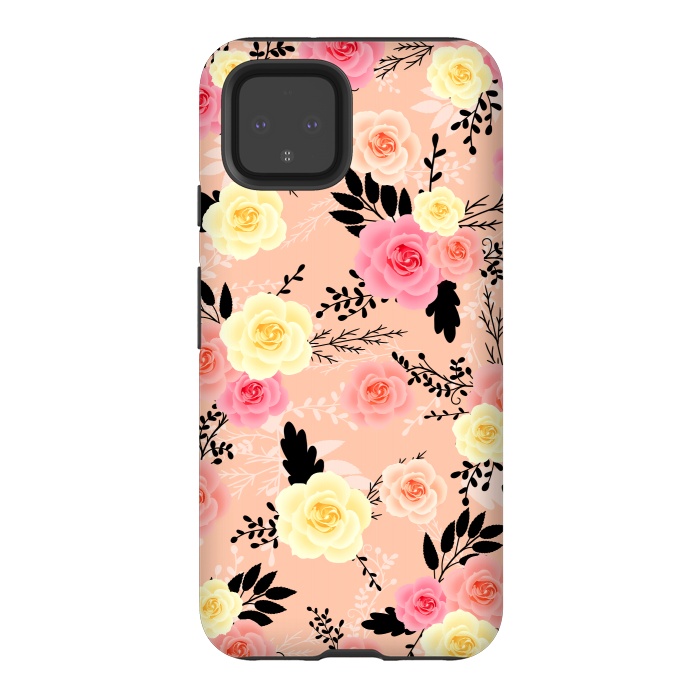 Pixel 4 StrongFit Roses pattern by Jms