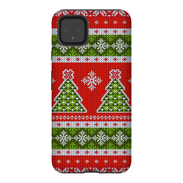Pixel 4XL StrongFit Ugly christmas sweater pattern  by Winston