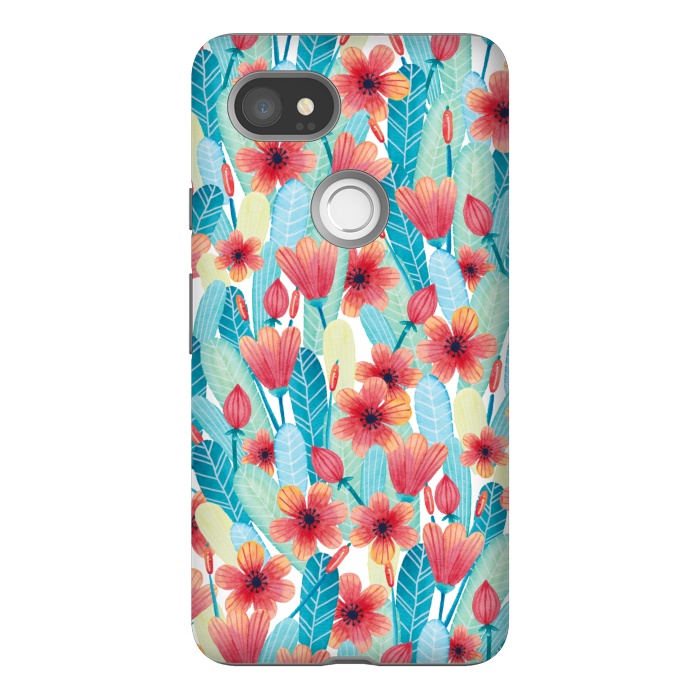 Pixel 2XL StrongFit Delightful Daisies by gingerlique