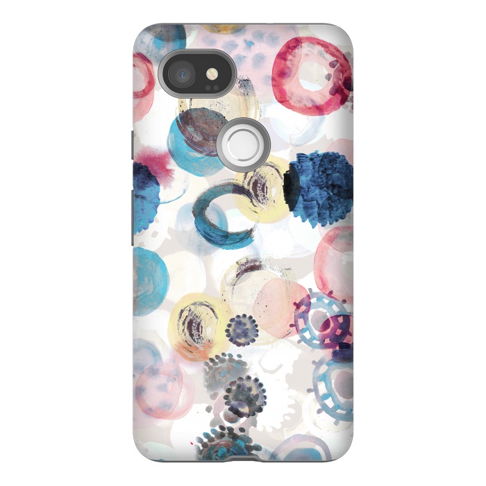 Pixel 2XL StrongFit Colorful painted spots by Oana 