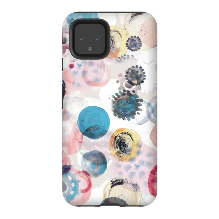 Pixel 4 StrongFit Colorful painted spots by Oana 