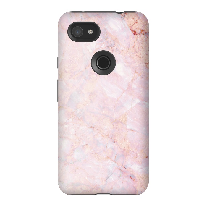 Pixel 3AXL StrongFit Pastel pink elegant marble by Oana 