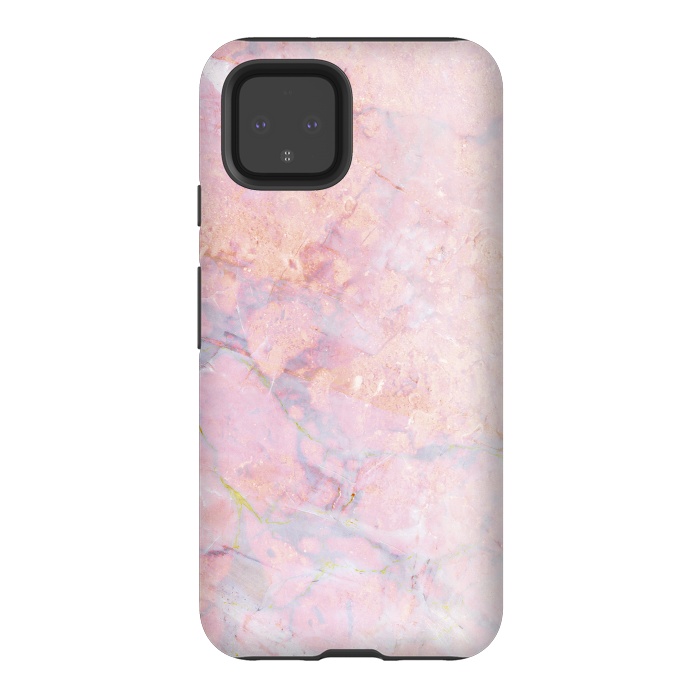Pixel 4 StrongFit Soft pink marble by Oana 