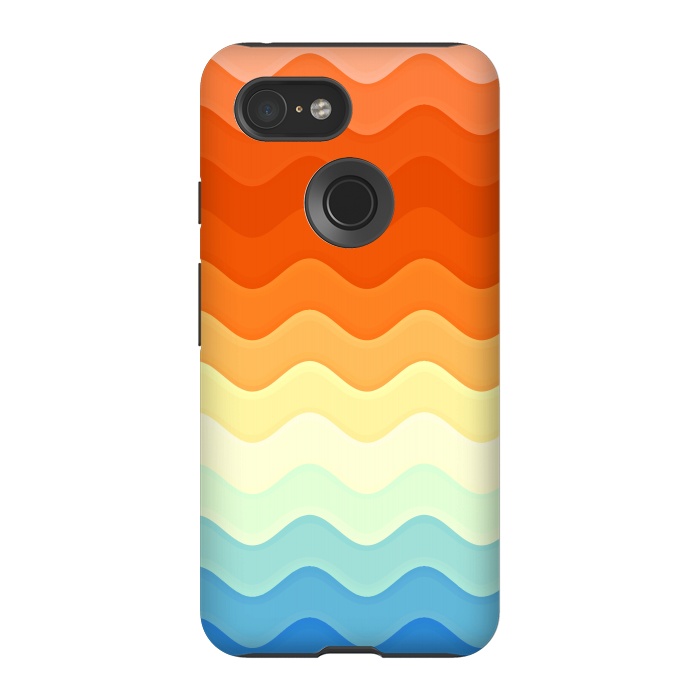 Pixel 3 StrongFit Color Waves by Creativeaxle