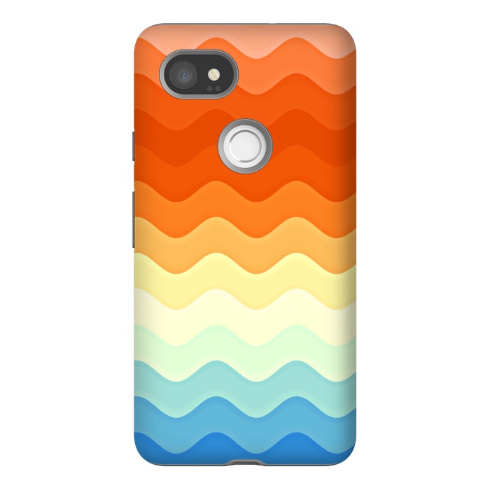 Pixel 2XL StrongFit Color Waves by Creativeaxle