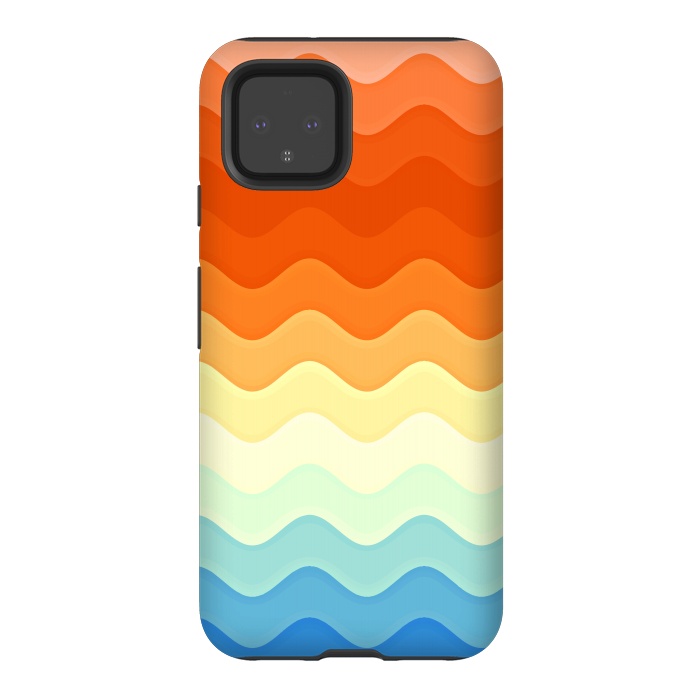 Pixel 4 StrongFit Color Waves by Creativeaxle