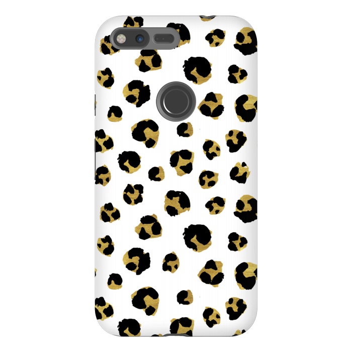 Pixel XL StrongFit Leopard. Black and gold by Julia Badeeva