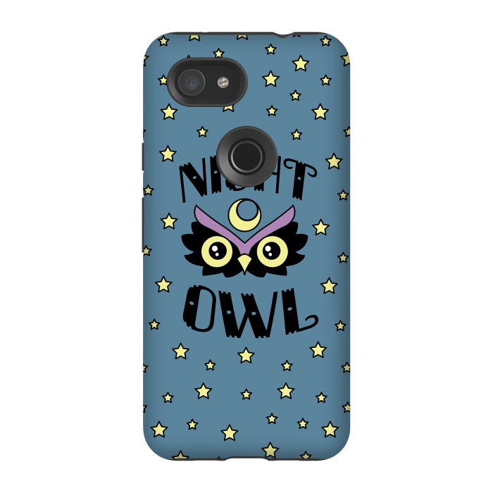 Pixel 3A StrongFit Night owl by Laura Nagel