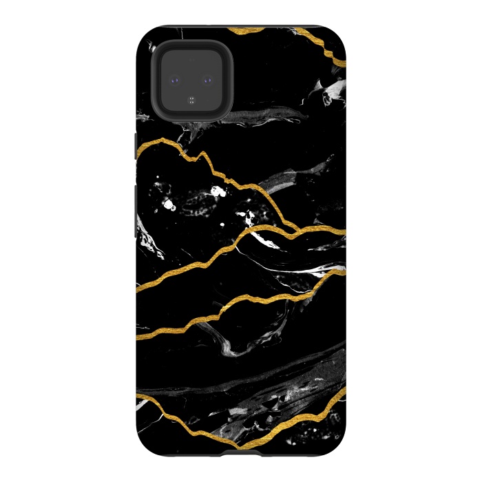 Pixel 4XL StrongFit Marble mountains by Julia Badeeva