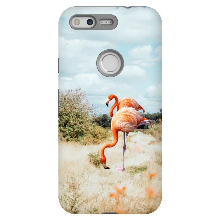 Pixel StrongFit Flamingo Couple by Uma Prabhakar Gokhale