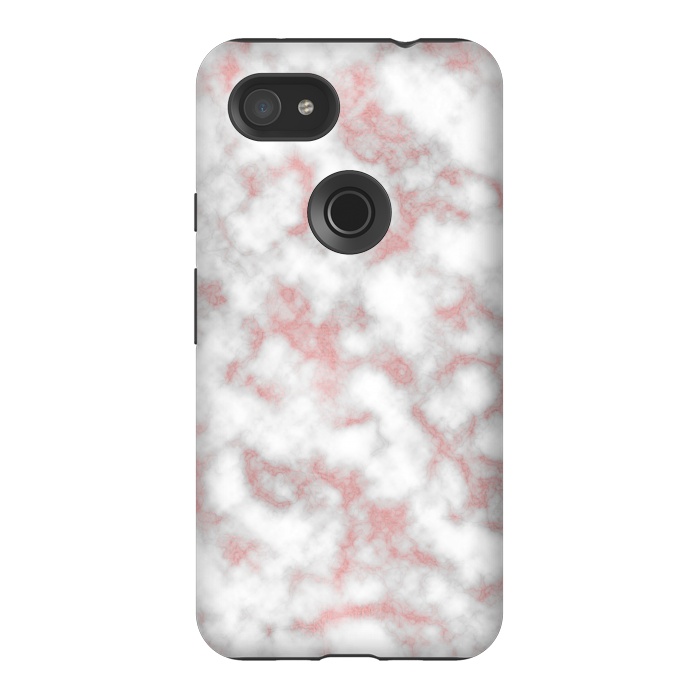 Pixel 3AXL StrongFit Rose Gold Marble Texture by Julie Erin Designs