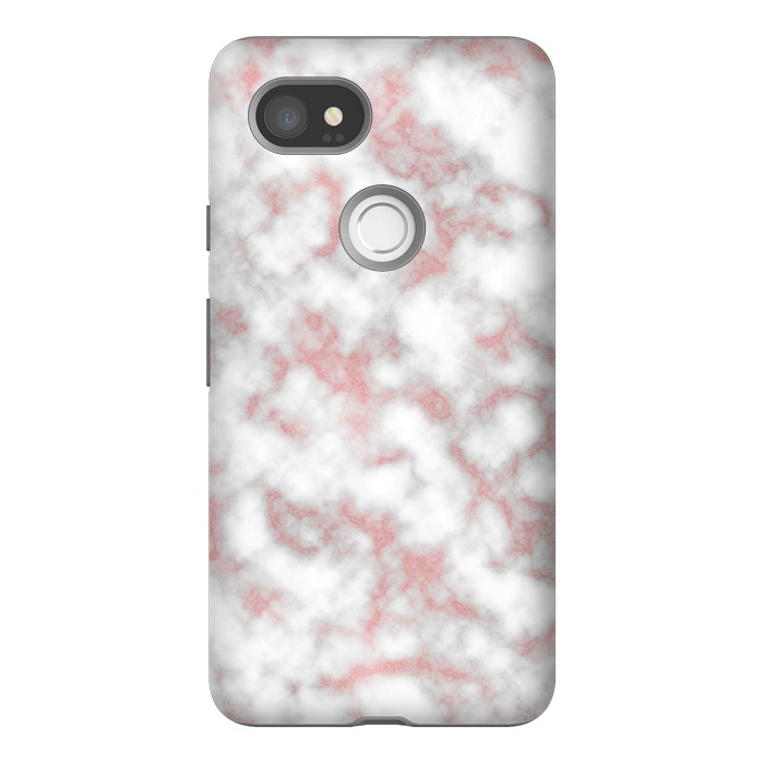 Pixel 2XL StrongFit Rose Gold Marble Texture by Julie Erin Designs