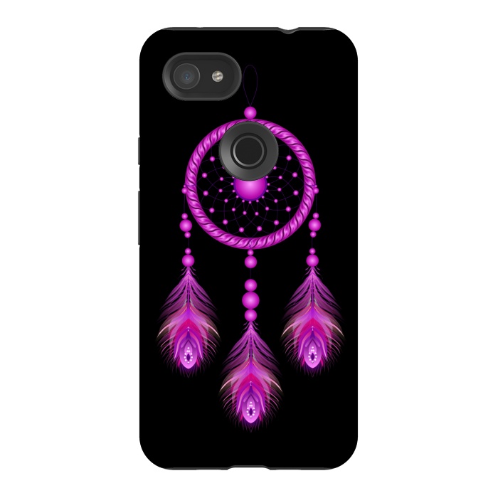 Pixel 3AXL StrongFit Pink dream catcher  by Winston