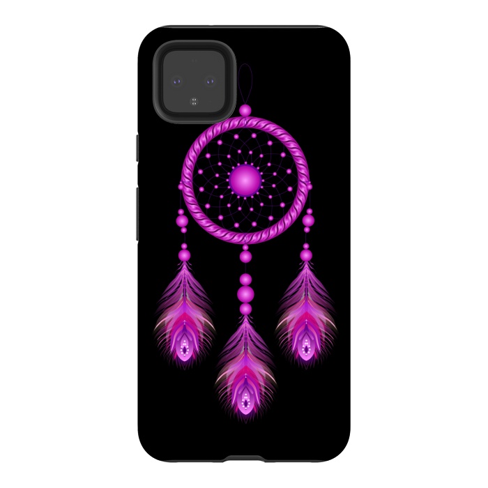 Pixel 4XL StrongFit Pink dream catcher  by Winston