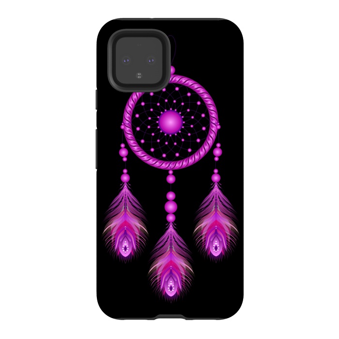 Pixel 4 StrongFit Pink dream catcher  by Winston