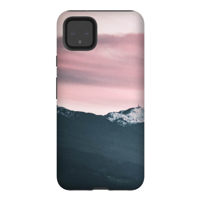 Pixel 4XL StrongFit Snow capped mountains by Winston