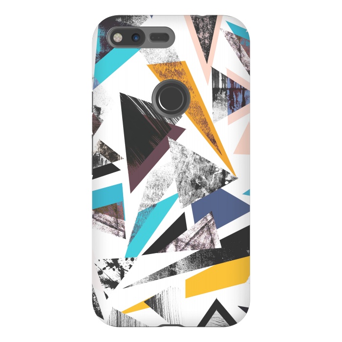 Pixel XL StrongFit Colorful textured triangles by Oana 