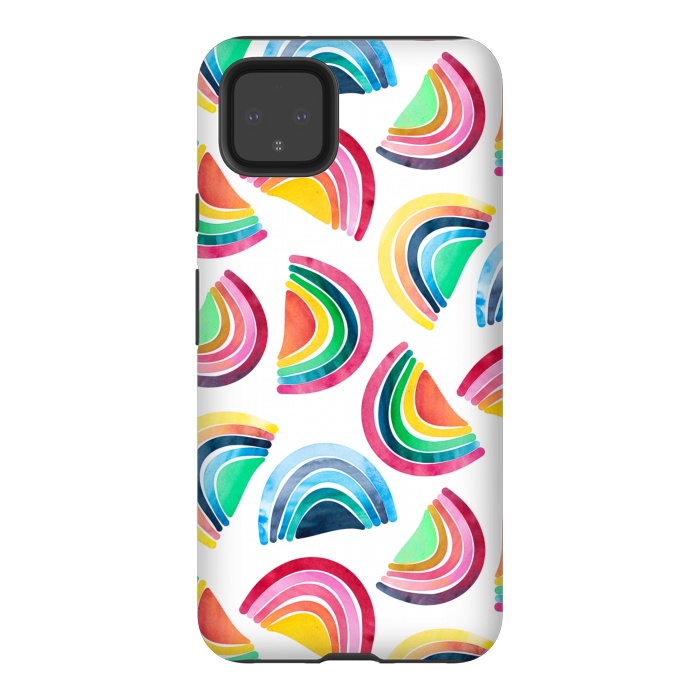 Pixel 4XL StrongFit Rainbows by gingerlique