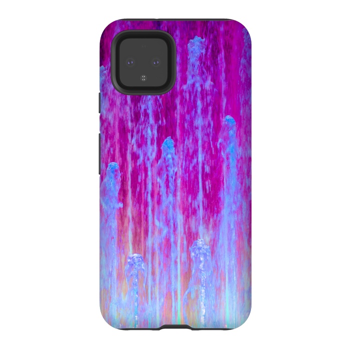 Pixel 4 StrongFit Pink blue abstract  by Winston
