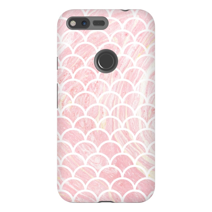 Pixel XL StrongFit Pink marble by Julia Badeeva