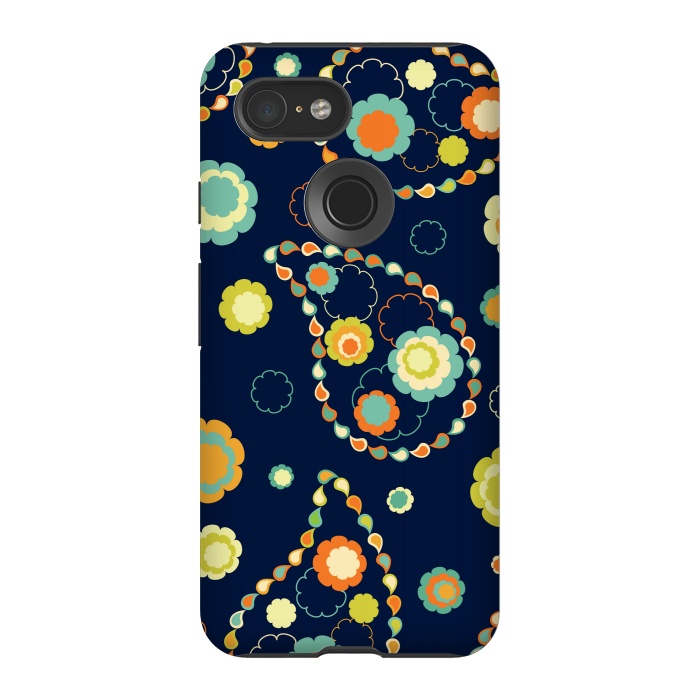 Pixel 3 StrongFit ethnic floral print  4 by MALLIKA