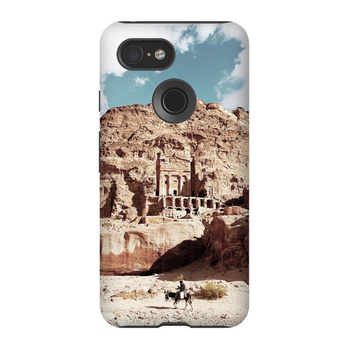 Pixel 3 StrongFit Petra temple Jordan sandstone landscape by Oana 