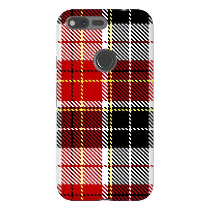Pixel XL StrongFit RED AND  BLACK CHECKS by MALLIKA