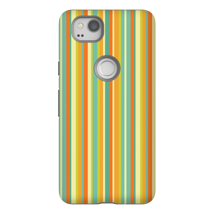 Pixel 2 StrongFit MULTI COLOURED LINES 2 by MALLIKA