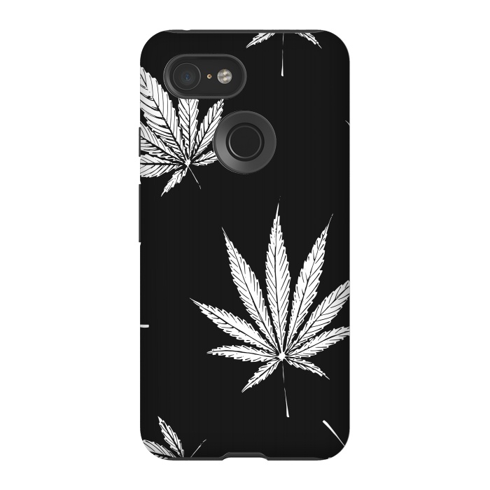 Pixel 3 StrongFit marijuana leaf by haroulita