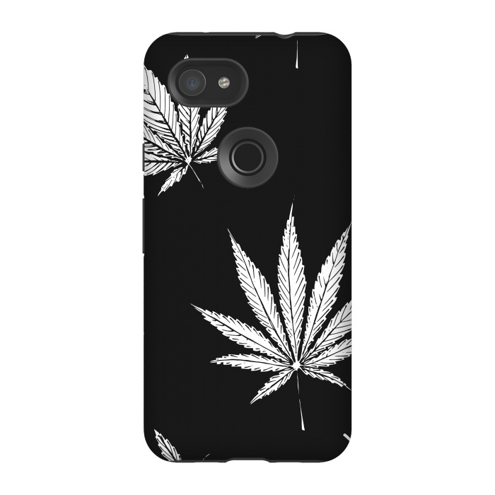 Pixel 3A StrongFit marijuana leaf by haroulita