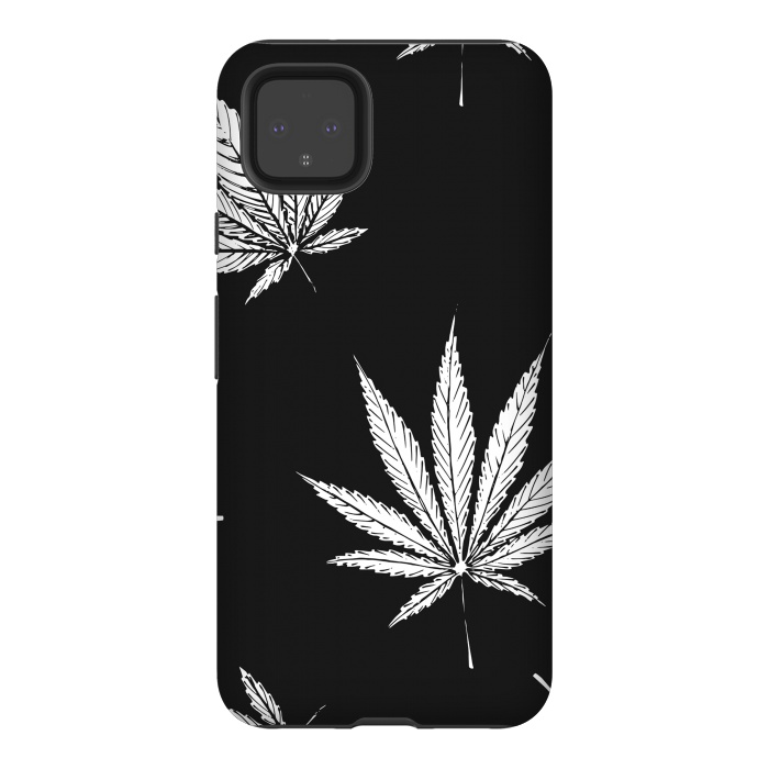 Pixel 4XL StrongFit marijuana leaf by haroulita