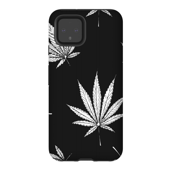 Pixel 4 StrongFit marijuana leaf by haroulita