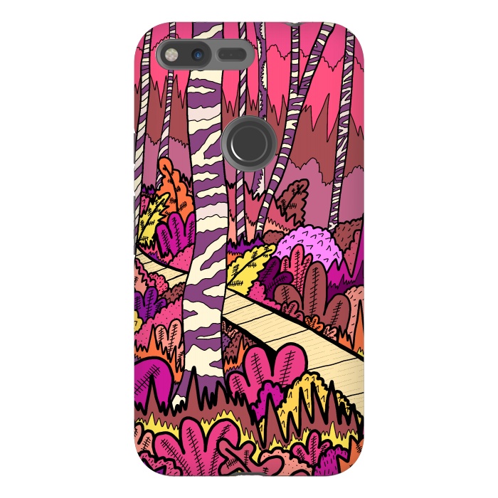Pixel XL StrongFit The pink forest walk by Steve Wade (Swade)