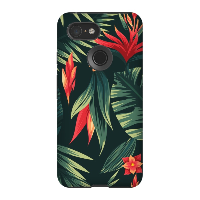 Pixel 3 StrongFit tropical blossom by haroulita